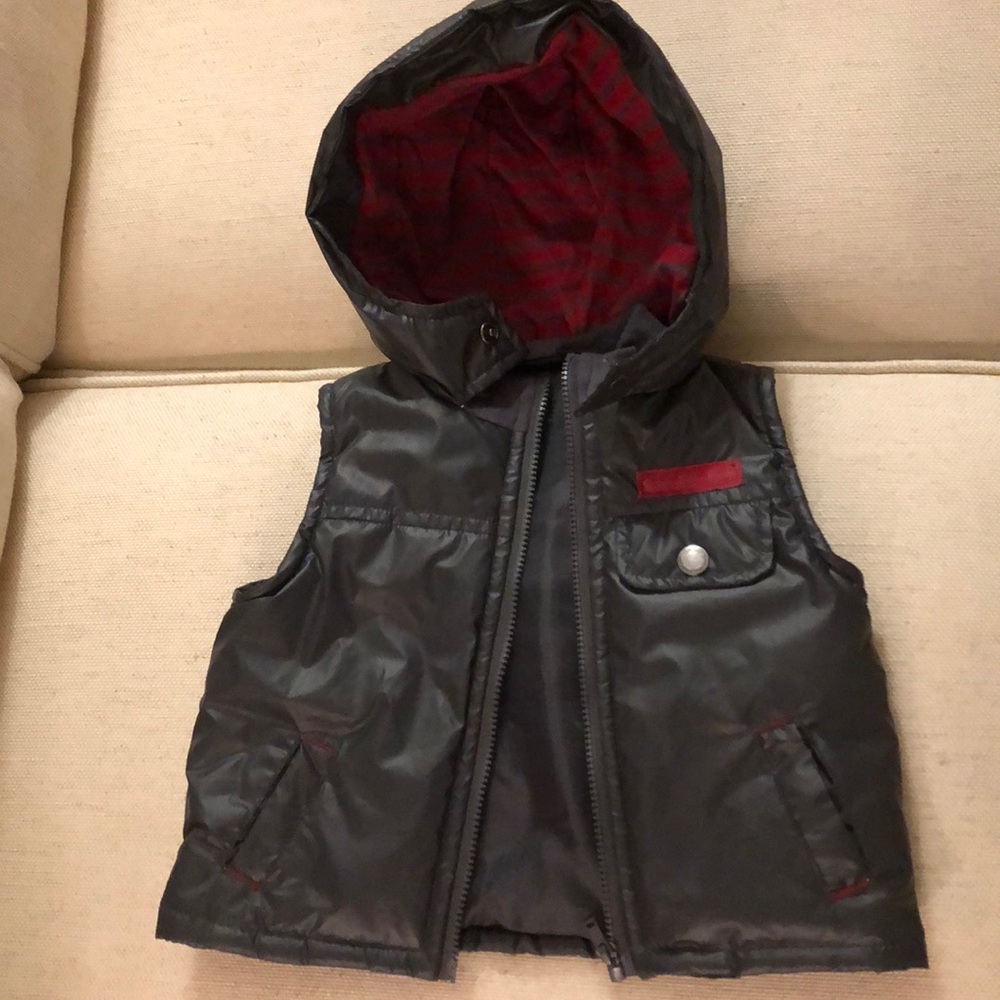 Calvin Klein puffer vest with hood